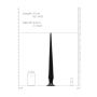 Kolczaste dildo analne Ouch 42 cm czarne - 4