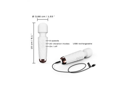 Mini masażer łechtaczki Dorcel Wanderful biały USB 15 cm - 3