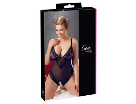 Body erotyczne ouvert z siatki Cottelli Curves 3XL - 2