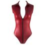 Body z suwakiem Cottelli PARTY bordowe L - 17