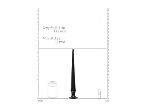 Dildo kolczaste analne Ouch Ass Spike 33 cm czarne - 4