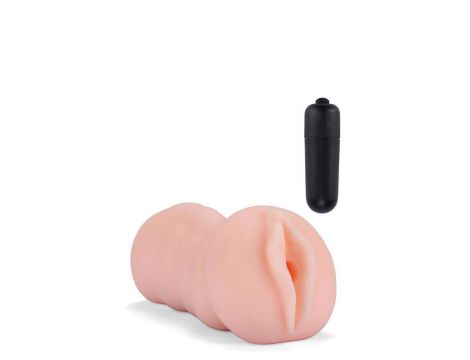 Kieszonkowa wagina Tracey Dream Toys z wibracją TPE 13,5 cm - 2