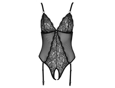 Body erotyczne bez krocza Cottelli LINGERIE czarne S - 17