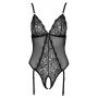 Body erotyczne bez krocza Cottelli LINGERIE czarne S - 18