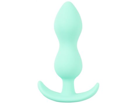 Korek analny mini silikonowy Cuties zielony 8 cm - 4