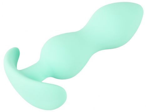 Korek analny mini silikonowy Cuties zielony 8 cm - 10
