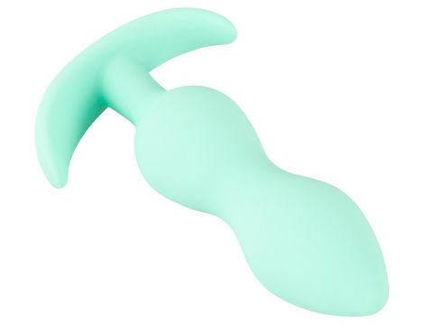 Korek analny mini silikonowy Cuties zielony 8 cm - 12