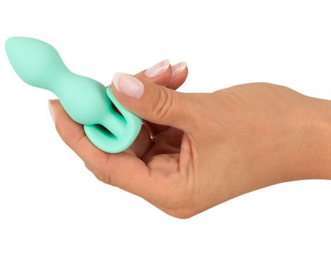 Korek analny mini silikonowy Cuties zielony 8 cm - 14