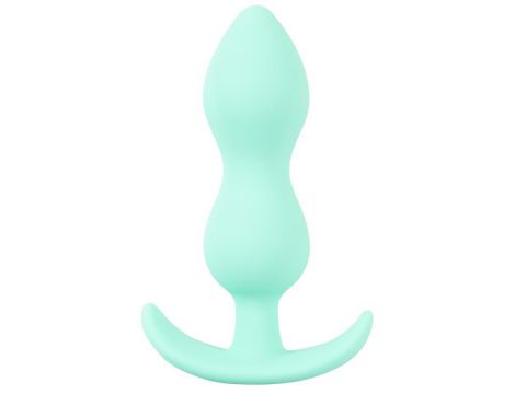 Korek analny mini silikonowy Cuties zielony 8 cm - 3