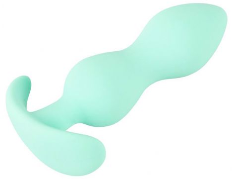 Korek analny mini silikonowy Cuties zielony 8 cm - 9