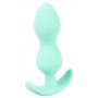 Korek analny mini silikonowy Cuties zielony 8 cm - 7