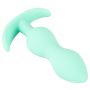 Korek analny mini silikonowy Cuties zielony 8 cm - 13
