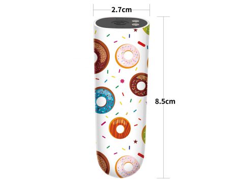 Wibrator mini akumulatorowy Donut Lovetoy 8 cm wodoodporny - 2