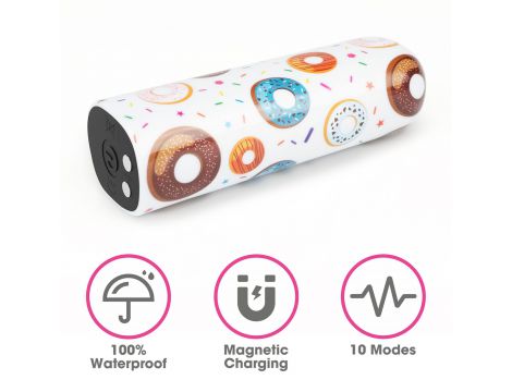 Wibrator mini akumulatorowy Donut Lovetoy 8 cm wodoodporny - 3