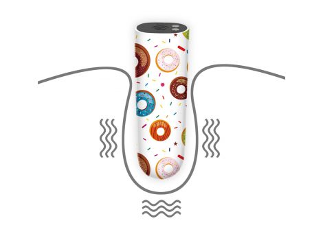 Wibrator mini akumulatorowy Donut Lovetoy 8 cm wodoodporny - 4