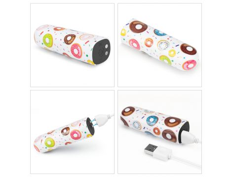 Wibrator mini akumulatorowy Donut Lovetoy 8 cm wodoodporny - 9