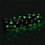 Mini wibrator Lovetoy serce świecący w ciemności ładowalny zielony 8cm - 16