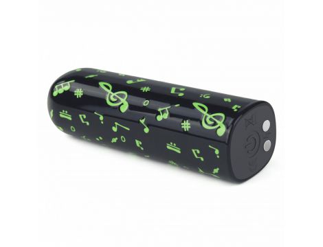 Mini wibrator ładowalny świecący w ciemności Lovetoy zielony 8 cm - 8