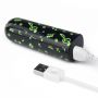 Mini wibrator ładowalny świecący w ciemności Lovetoy zielony 8 cm - 7