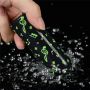 Mini wibrator ładowalny świecący w ciemności Lovetoy zielony 8 cm - 11
