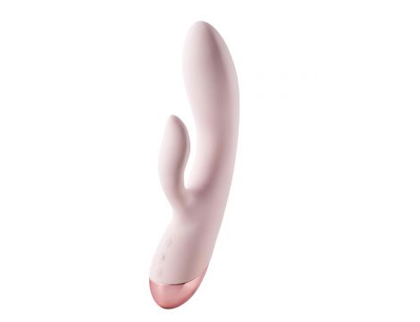 Wibrator duo punktu G Vivre Coco silikonowy różowy USB 23 cm - 2