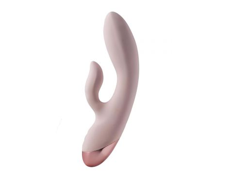 Wibrator duo punktu G Vivre Coco silikonowy różowy USB 23 cm - 3