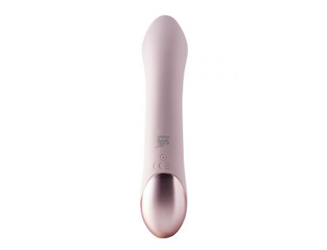 Wibrator duo punktu G Vivre Coco silikonowy różowy USB 23 cm - 5