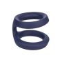 Pierścień erekcyjny Viceroy Dual Ring silikonowy niebieski - 12
