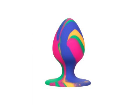 Korek analny silikonowy Calexotics tie dye medium 7.5 cm