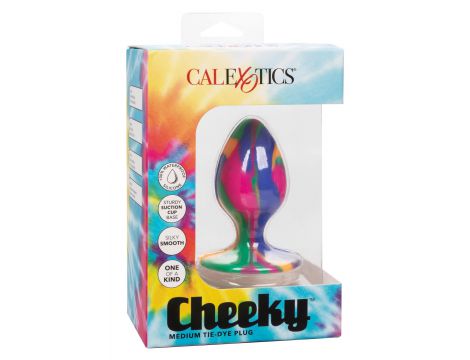 Korek analny silikonowy Calexotics tie dye medium 7.5 cm - 2