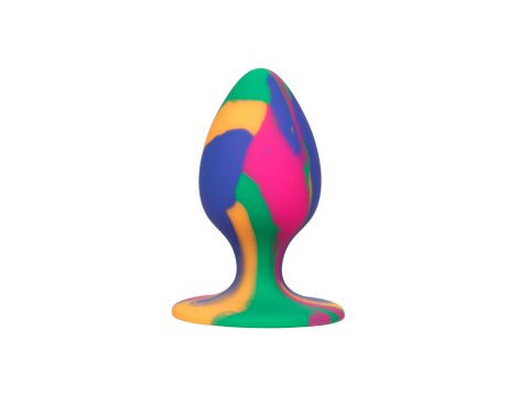 Korek analny silikonowy Calexotics tie dye medium 7.5 cm - 9