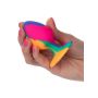 Korek analny silikonowy Calexotics tie dye medium 7.5 cm - 6