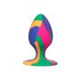 Korek analny silikonowy Calexotics tie dye medium 7.5 cm - 10