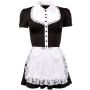 Kostium pokojówki Cottelli mini czarny XL - 5