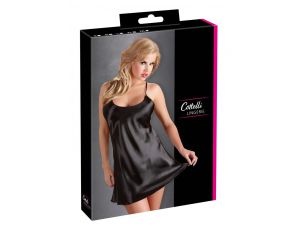 Koszulka nocna satynowa Cottelli LINGERIE czarna M