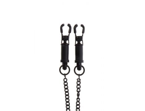 Regulowane klipsy na sutki Taboom Heavy Duty czarne - 4