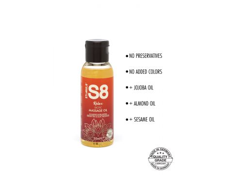Olejek do masażu S8 Stimul8 Zielona Herbata i Kwiat Bzu 50 ml - 2