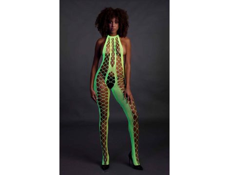 Bodystocking neonowy Ouch! zielony UV XS/XL - 4
