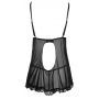 Babydoll z falbankami Cottelli LINGERIE czarny L - 8