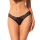 Figi otwarte Bella Rou Obsessive czarne z haftowanym tiulem XL 2XL