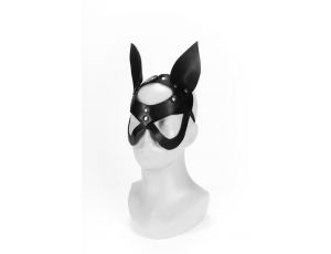 Maska z uszami Whips Collection czarna