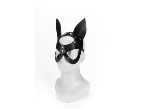 Maska z uszami Whips Collection czarna