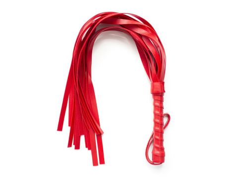Pejcz skórzany czerwony Grajmy razem 42 cm