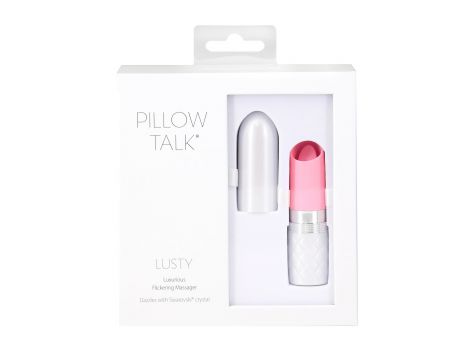 Pillow Talk - Lusty Luxurious Flickering Massager Pink