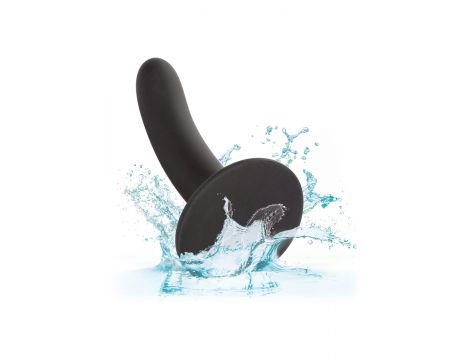 Dildo analne Boundless silikonowe gładkie czarne 15 cm Calexotics - 4