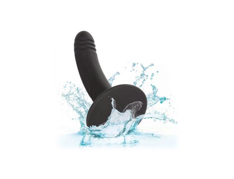 Dildo analne silikonowe Boundless prążkowane czarne 15 cm - 4