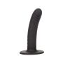 Dildo analne silikonowe Boundless prążkowane czarne 15 cm - 2