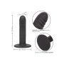 Dildo analne silikonowe Boundless prążkowane czarne 15 cm - 6