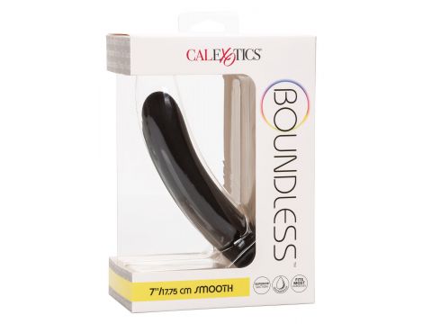 Dildo analne silikonowe Boundless czarne 18 cm - 2