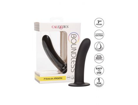 Dildo analne silikonowe Boundless czarne 18 cm - 6